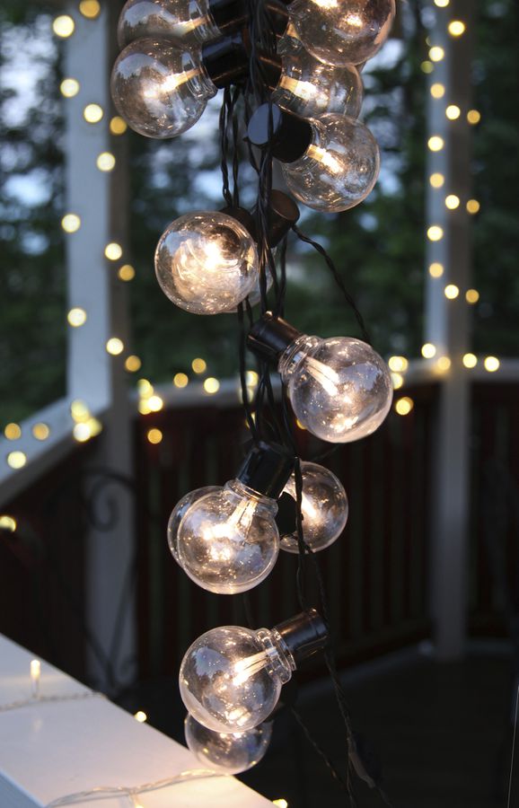 Catena di luci Partaj - IP44 - Stecker IP55, Warmweiss, 16 LED's, 450cm