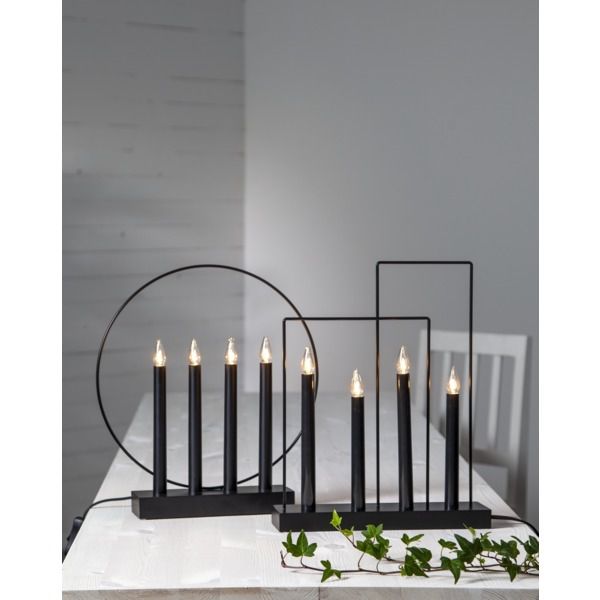 Kerzenständer Glossy Frame - IP20, Neutralweiss, 4 LED's
