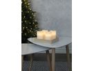 LED Pillar Kerze 4er Pack May - Indoor, Weiss, 12.5cm Höhe, Timerfunktion
