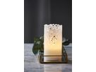 Bougie à cire LED Clary - Indoor, Weiss, 15cm Höhe, Timerfunktion