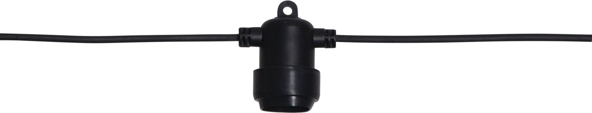 System 24 Extra, Partykette, 400x6.5cm - Schwarz, Warmweiss