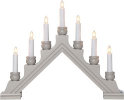 Kerzenleuchter Karin - IP20, Grau, Warmweiss