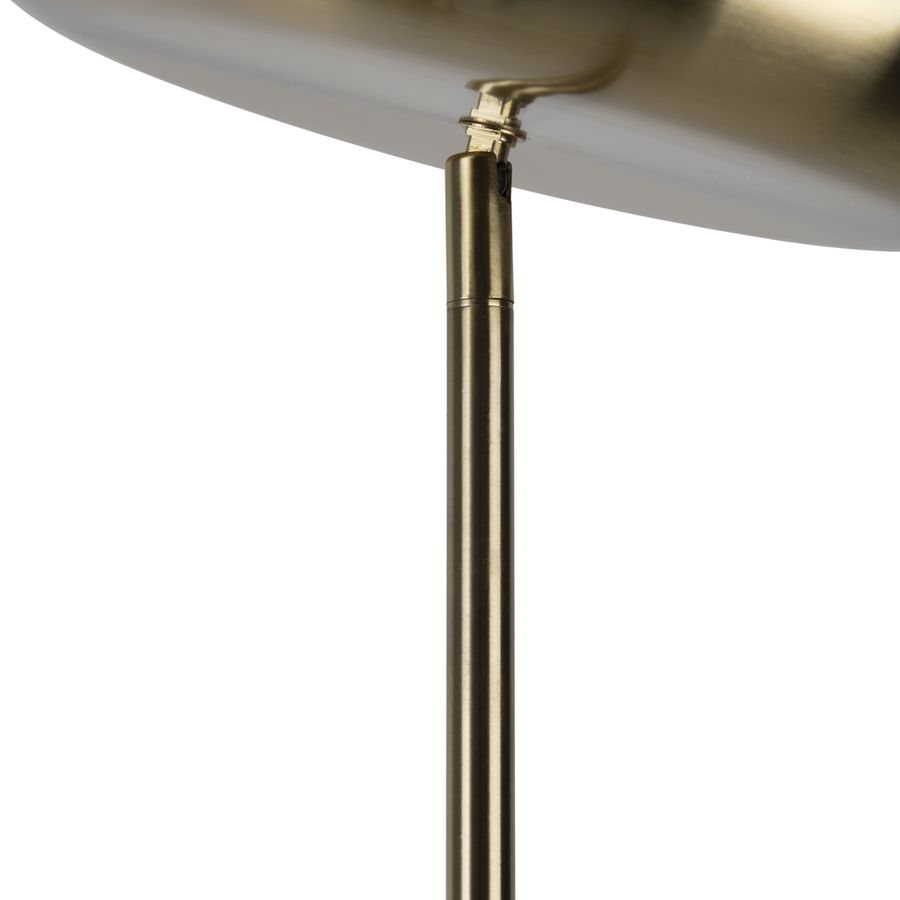 LED Stehleuchte  ROMIS  mit Lesearm H: 180cm messing matt - IP20, LED-Modul, Messingmatt