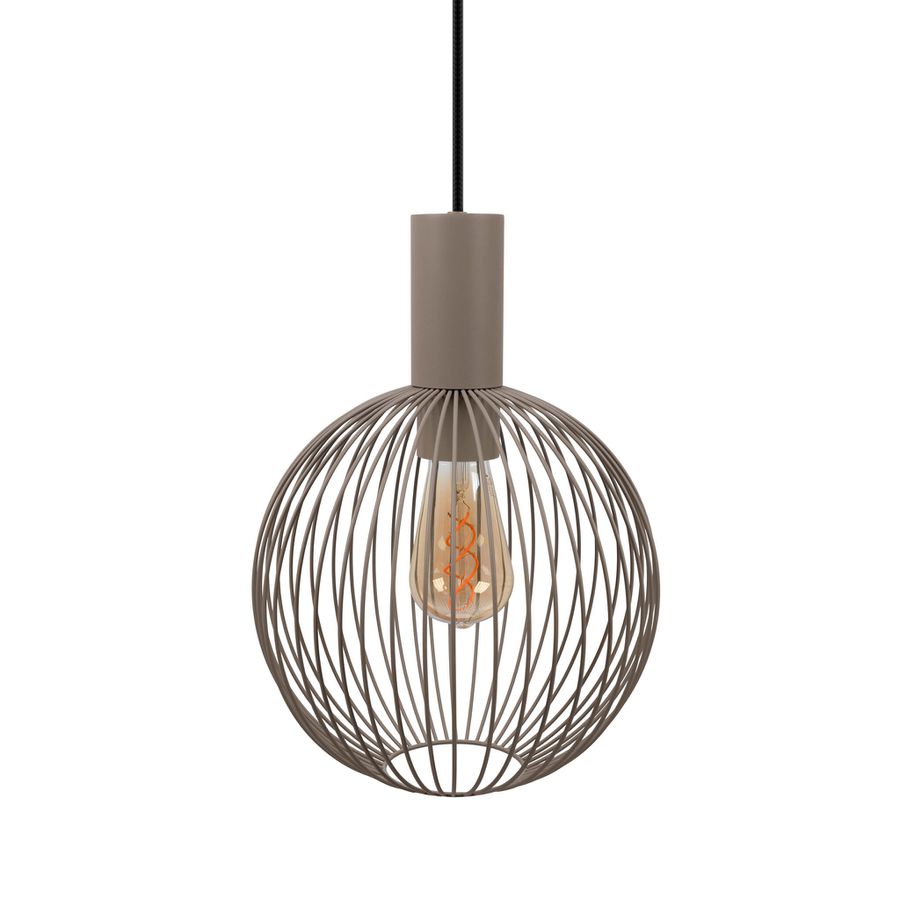 8er Pendelleuchte  TARELLIO  L: 122cm beige - IP20, E27, Beige