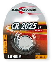 Lithium Knopfzelle CR2025 - 1er Blister