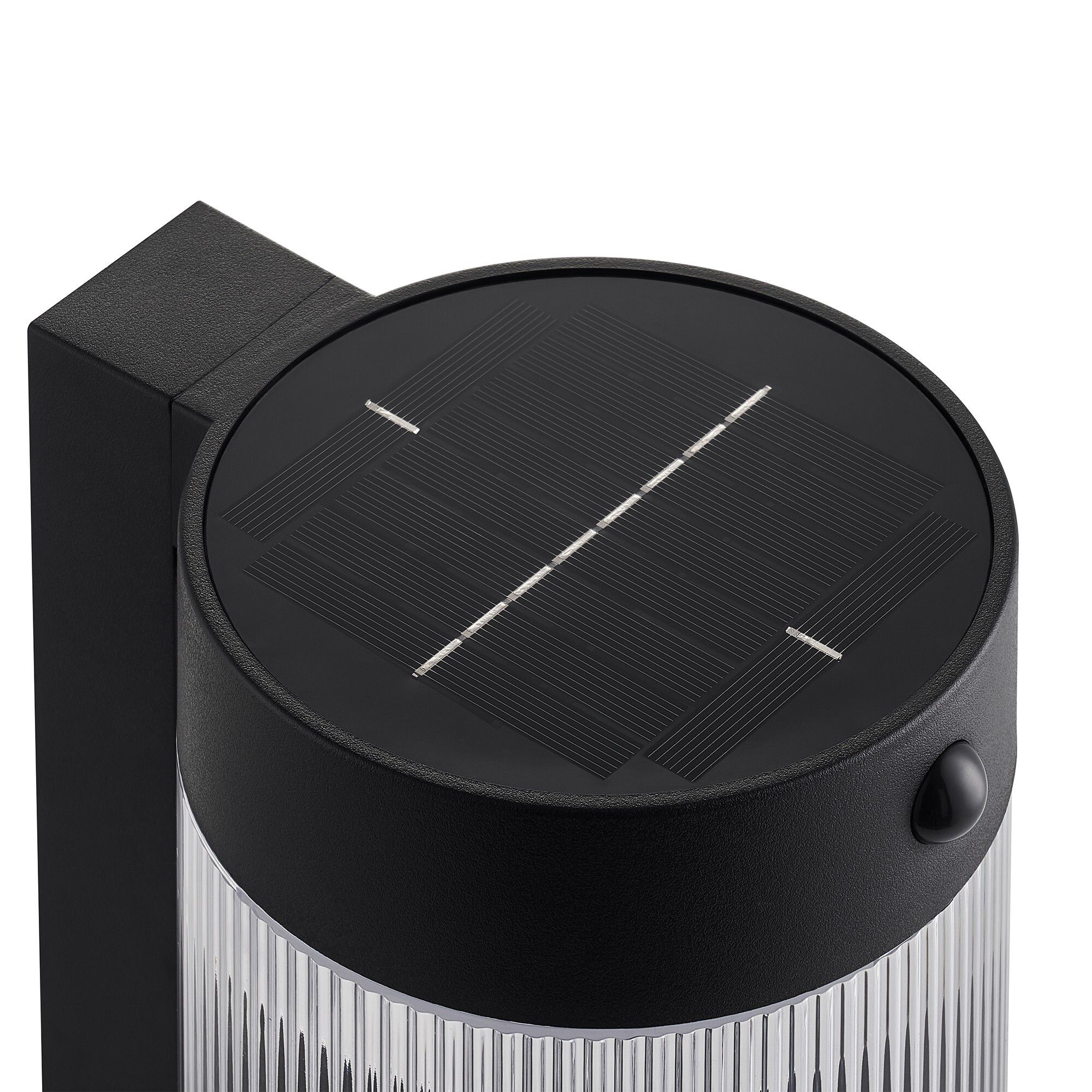 Solar-Wandleuchte COUPAR - LED-Modul 3.2W, IP44, schwarz