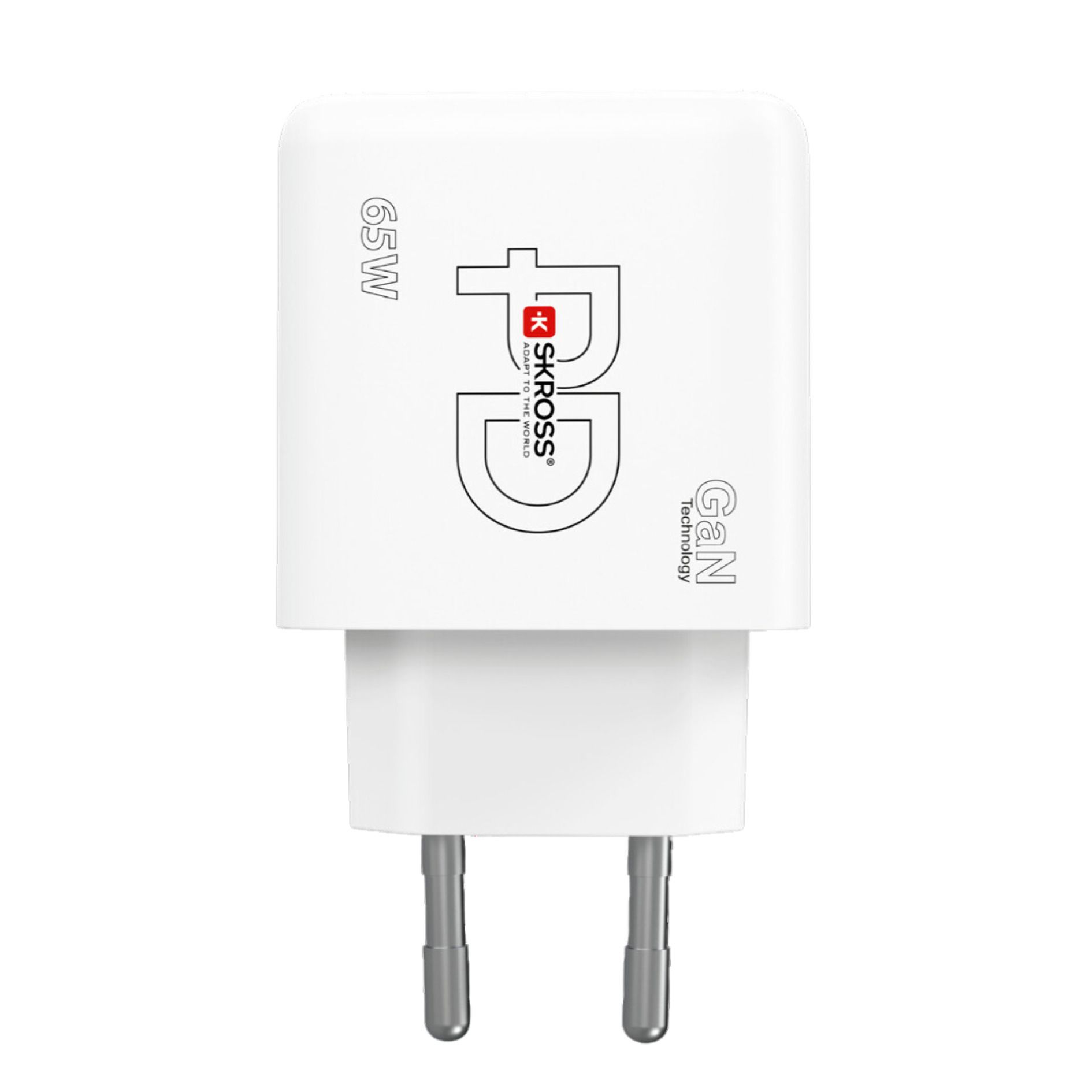 Power Charger 65W GaN EU - Out: 2-Pol EU, In: 1xUSB-C PD 5.0V, max. 65W, 1xUSB-C 5.0V, max. 20.0W, 1xUSB-A 5.0V, max. 18.0W