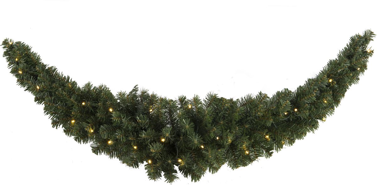 Künstliche Girlande Ottawa - grün, 30 LED's, 30cm Höhe