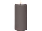 LED Pillar Kerze Flamme Soft - Indoor, Braun, 17.50 cm Höhe, Timerfunktion
