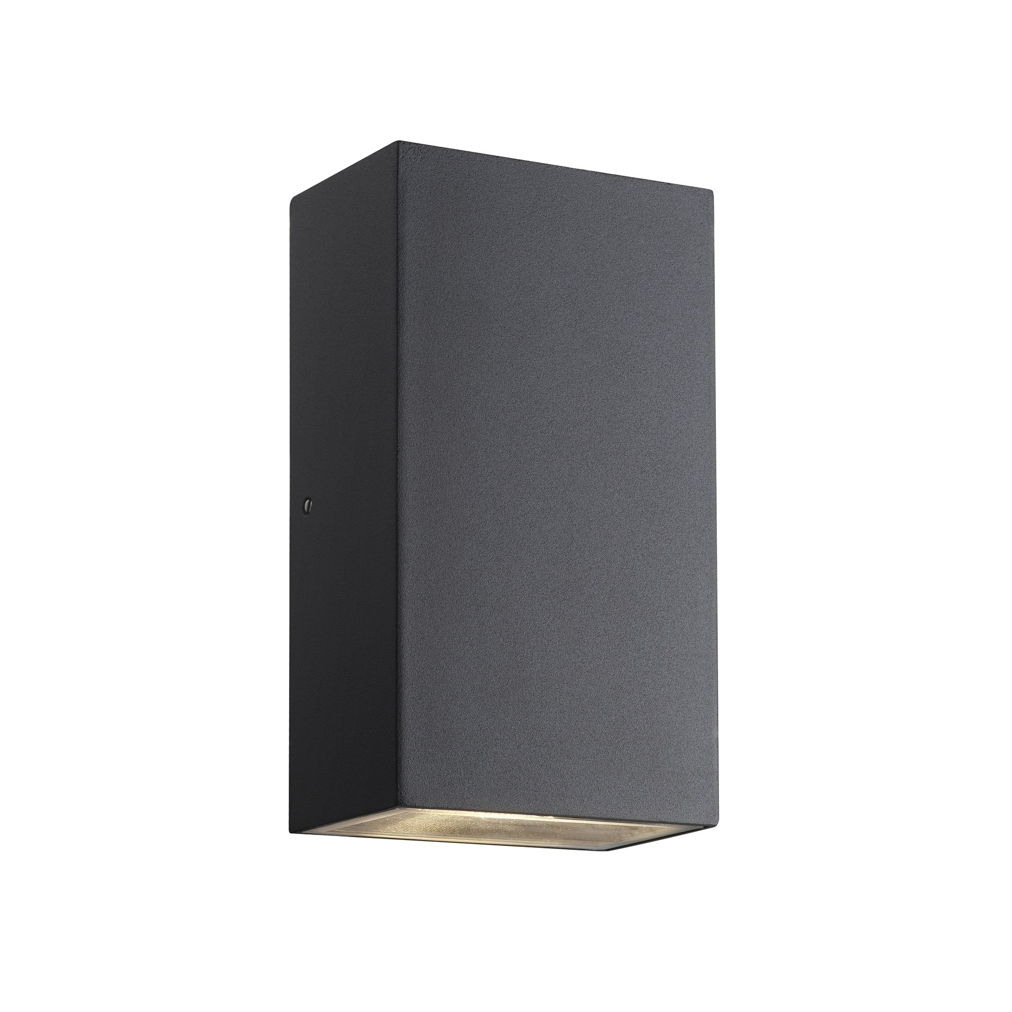 LED Wandanbauleuchte Rold Flat - 2X5W, 2x350lm, 3000K, IP54, CRI 80, 2x125°, schwarz, nicht dimmbar, L=90mm, B=55mm, H=160mm