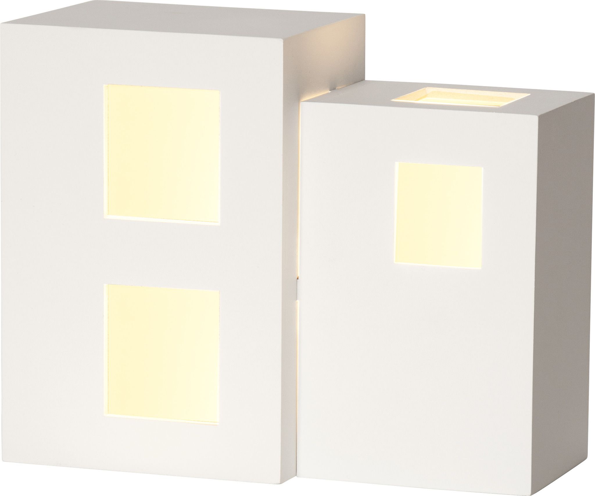Tisch Dekoration E14 CUBE - Indoor, Weiss, 1 LED
