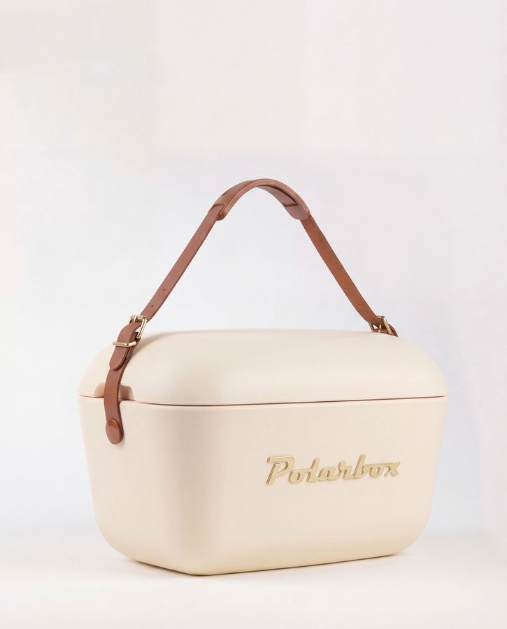 Polarbox Retro Cooler Nevera Cream Gold 12l - Kühlbox, 12l, Vintage Design