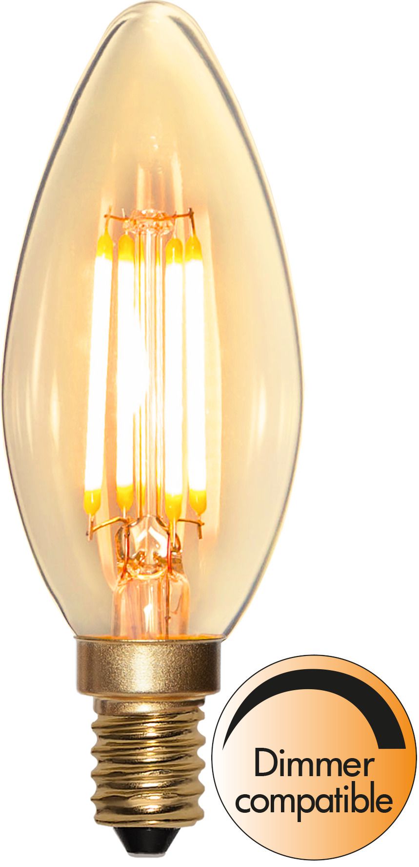 LED Leuchtmittel E14 C35 Soft Glow - E14, 250lm