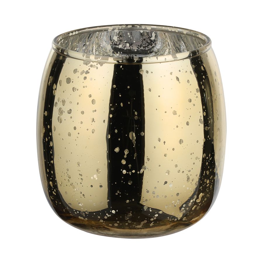 TEELICHTHALTER GOLD Ø110 H-100 BEZAMBY - TEELICHTHALTER GOLD Ø110 H-100 BEZAMBY