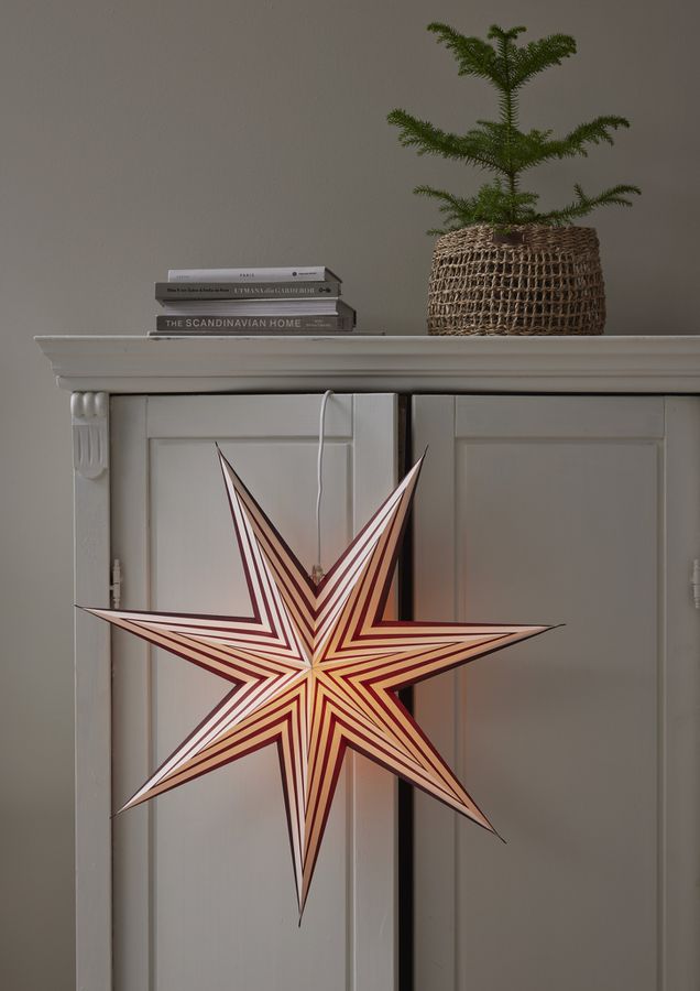 Paper Star Stripe - Indoor, , Weiss