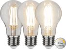 LED Leuchtmittel E27 A60 Klar 3-step - E27, 800Lm, 3000K, 6.5W, 220-240VAC