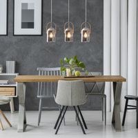 3er Pendelleuchte Vidrio l: 58cm - E27, 120W, IP20