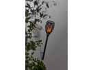 Solar Fackel Flame - Schwarz, Lichtfarbe Gelb