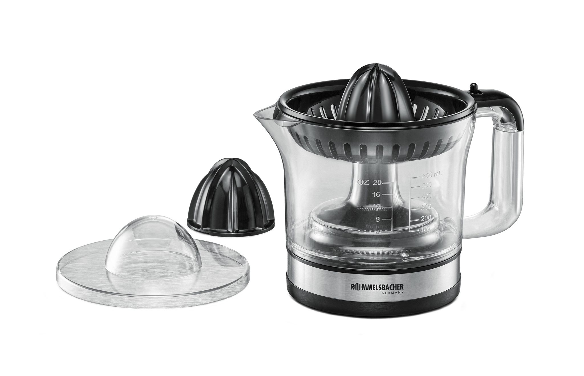 ZITRUSPRESSE ZP 50 - Zitruspresse, Edelstahl/schwarz, 30W