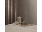 LED Pillar Kerze Flamme Dot - Indoor, Grau, 12.5 cm höhe, Timerfunktion
