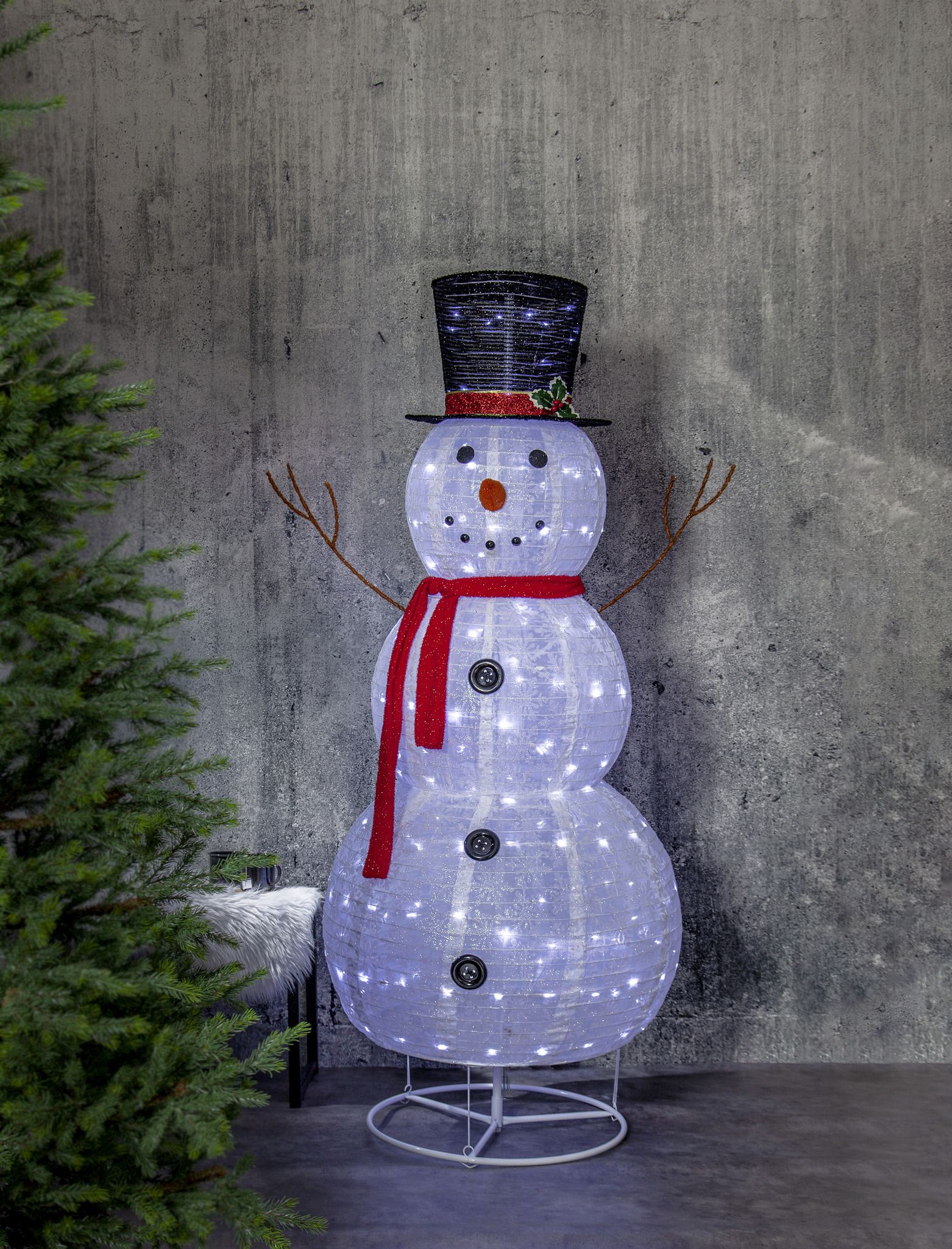 Outdoor Decoration Tecidy - IP44, Kaltweiss, Weiss