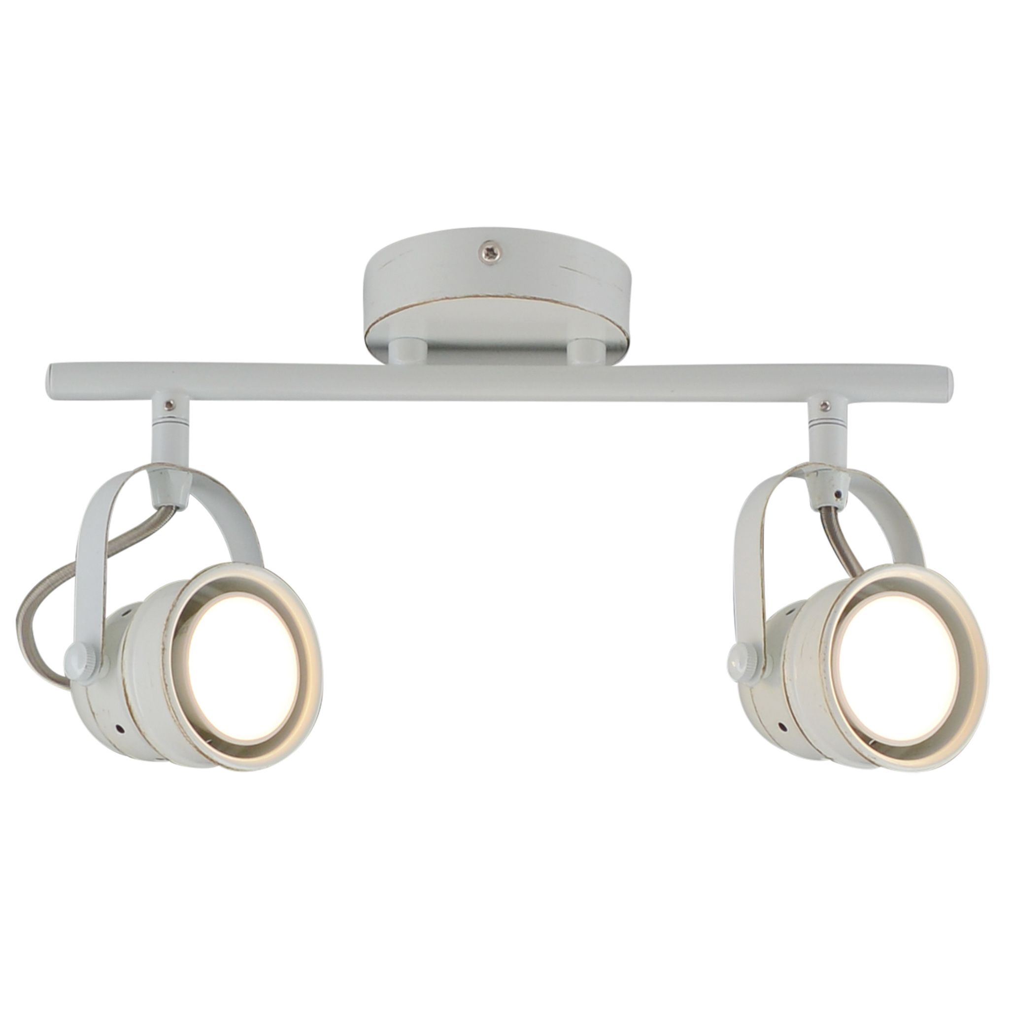 2er LED Deckenspot Shabspo - GU 10, 10W, IP20