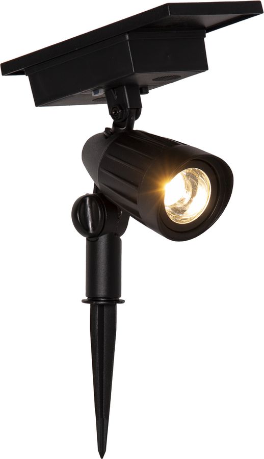 Solar Spotlight Powerspot - Indoor, Outdoor, RGBW, Schwarz