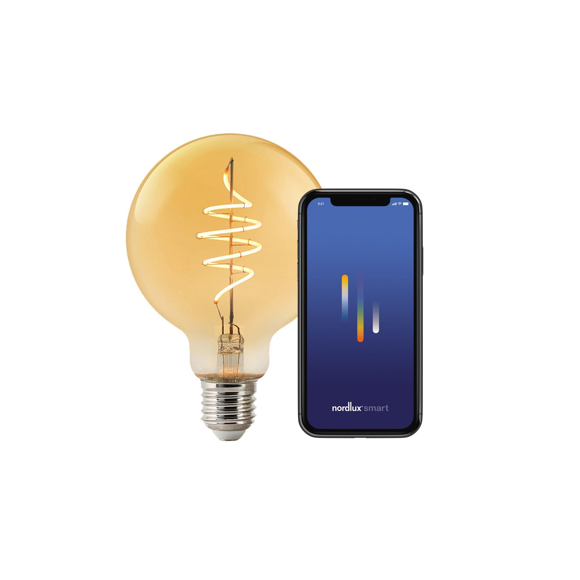 LED-Leuchtmittel Smart , Deco- E27, G95, Amber - 4.7W ,2200K, IP20