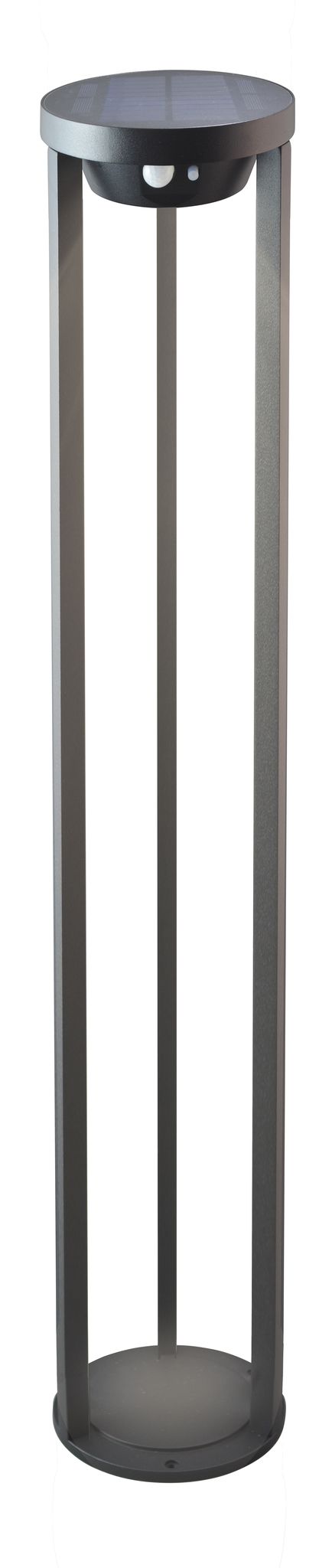 Solarleuchte MARKAB - 3.7V DC, 5.88W, 600lm, 3000K, CRI 80, 110°, schwarz, D=160mm, H=800mm