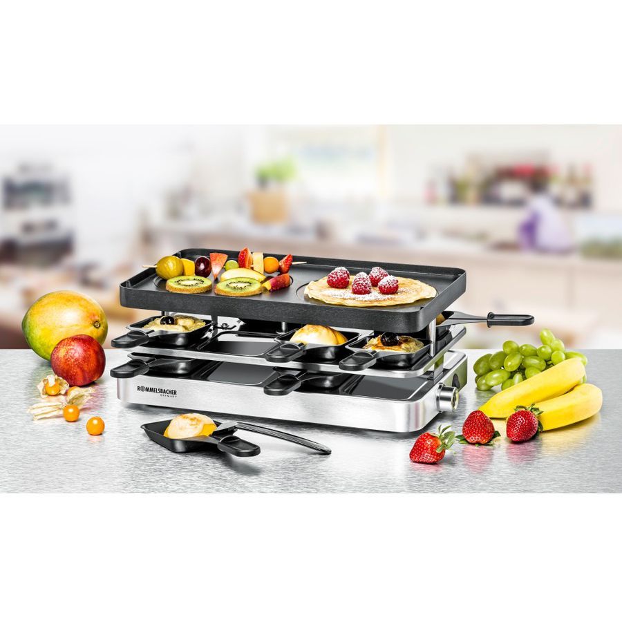Raclette Grill - Raclette Grill, 230V, 1200W, Edelstahl