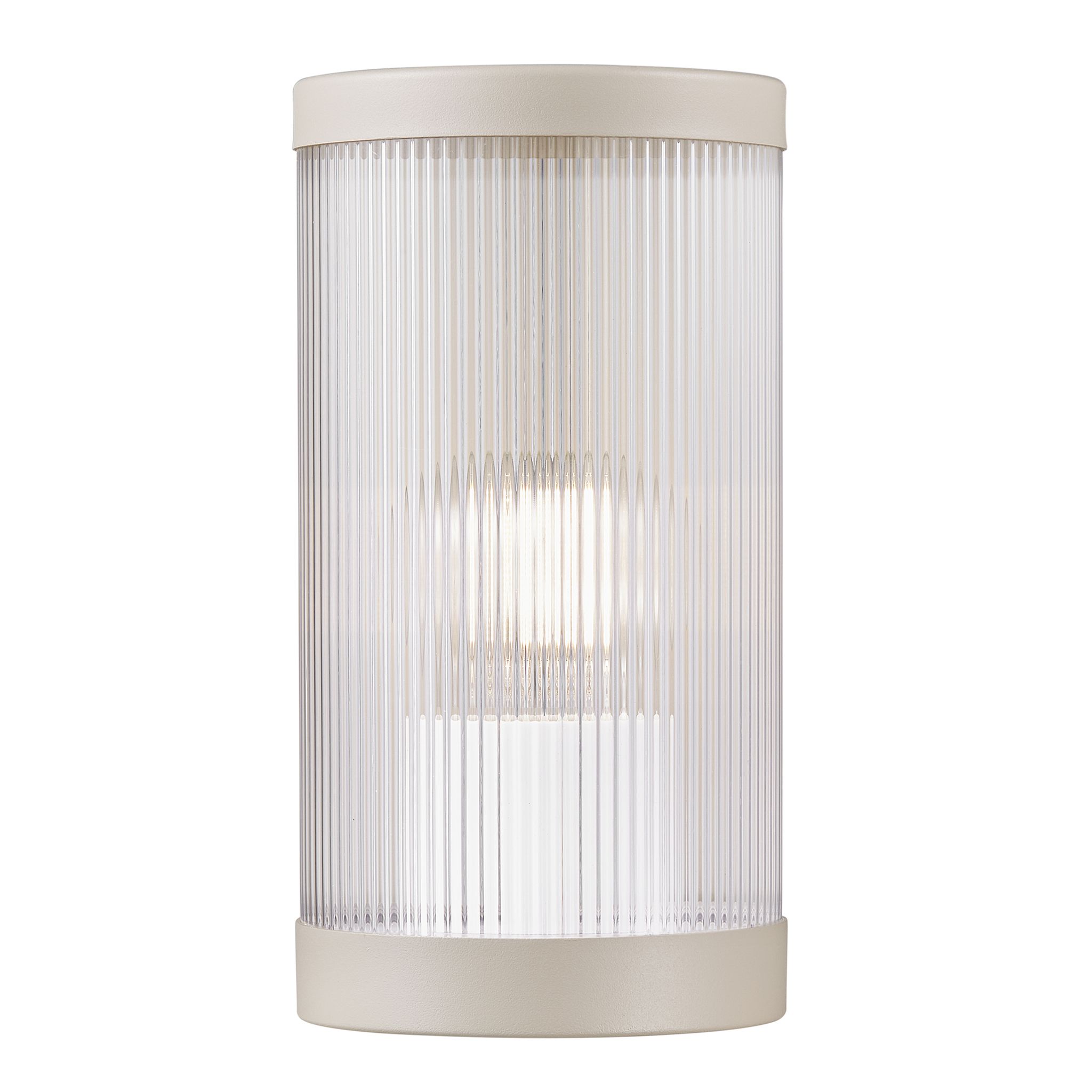 Wandleuchte COUPAR - 1xE27 (exklusiv), max.25W, IP54, sand, dimmbar (optional Leuchtmittel), D=130mm, H=250mm
