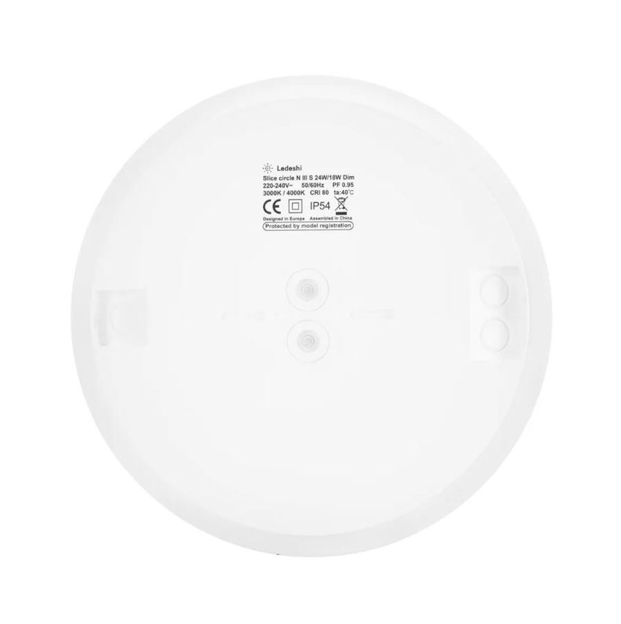 LED Anbauleuchte STRIPE 270 PIR-SENSOR - 10/18/24W, 1050/1800/2400, 3000/4000K, IP20, CRI >80, 110°, weiss, nicht dimmbar, D=270mm