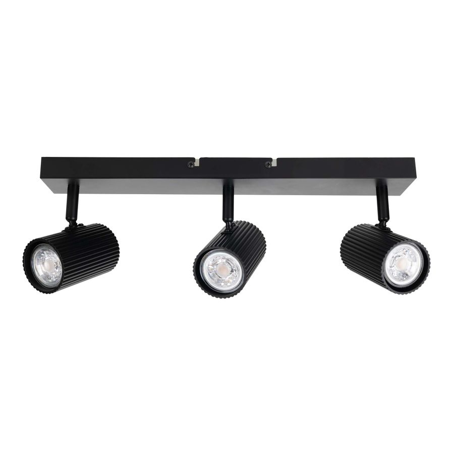3er Spot-/Deckenleuchte  TINNIS  L: 41cm schwarz - IP20, GU10, Schwarz