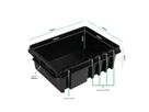 Kabelverstauung DRiBOX, gross, schwarz - Kunststoff, schwarz, IP55, 5x Kabeleinführung  mit Zugentlastung, L=330mm, B=230mm, H=140mm
