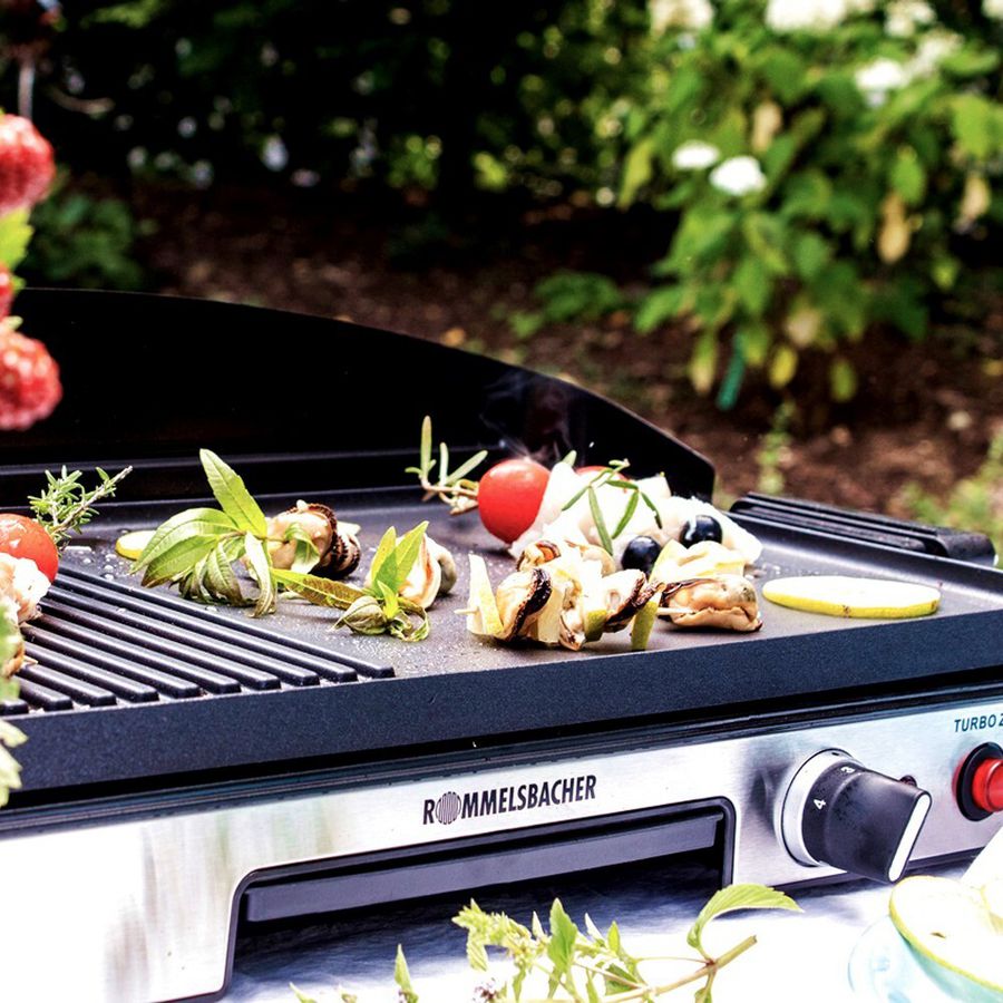 Grill de table BBQ 2003 Gourmet - Tischgrill BBQ, Edelstahl/schwarz, 1900W