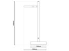 LED Akku- Tischleuchte LUPA H45cm schwarz - 3000K, 216lm, 3W, IP20