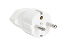 Reiseadapter CH-SchuKo - CH-T23 nach Schuko, 16A, kein Kinderschutz, weiss