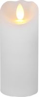 LED Pillar Kerze Glow - Indoor, Weiss, 12.5cm Höhe, Timerfunktion