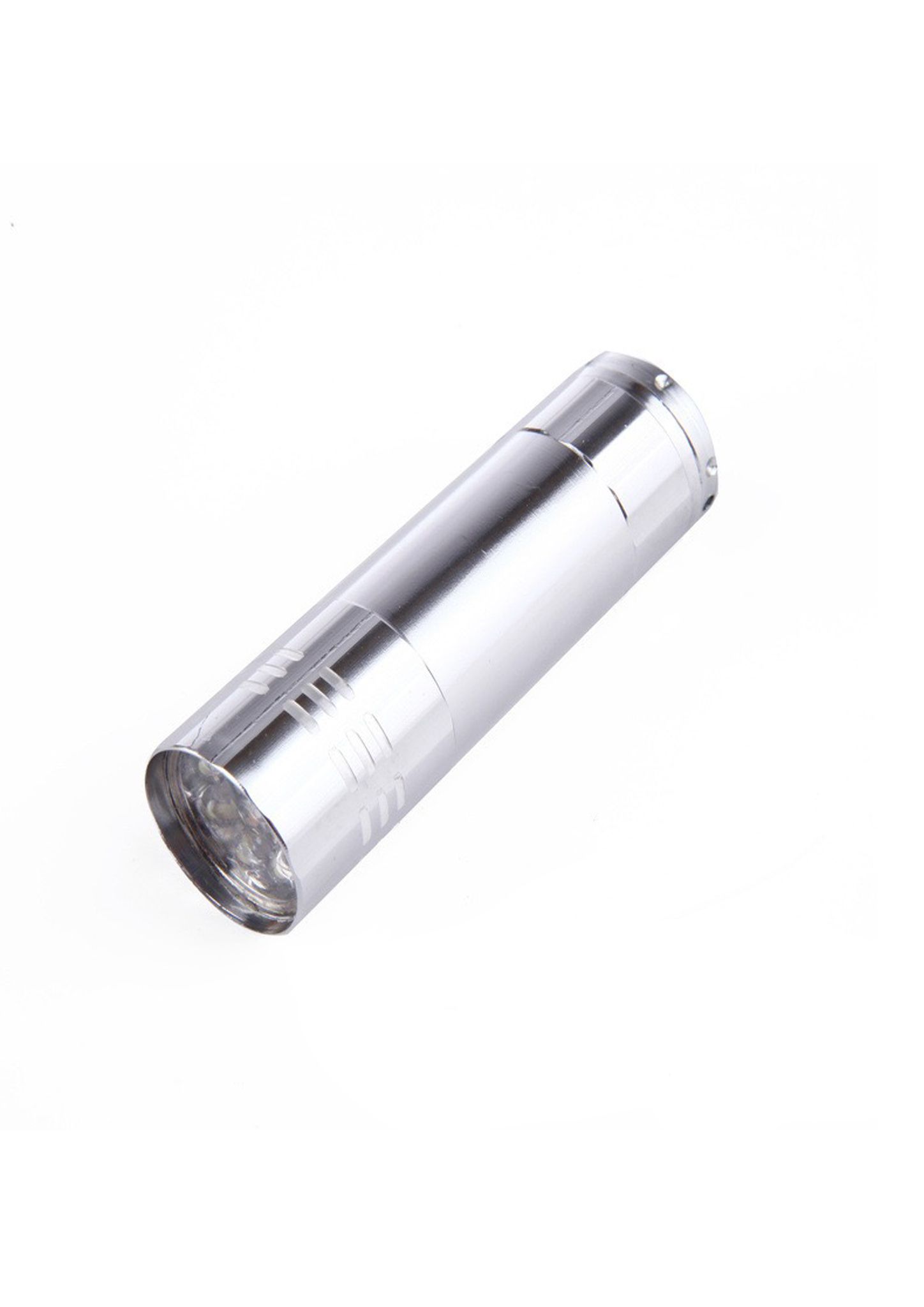TITAN LED Taschenlampe, silber, 93x28mm, 9 LED's, exkl. 3xAAA Batterien - TITAN LED Taschenlampe, silber, 93x28mm, 9 LED's, exkl. 3xAAA Batterien