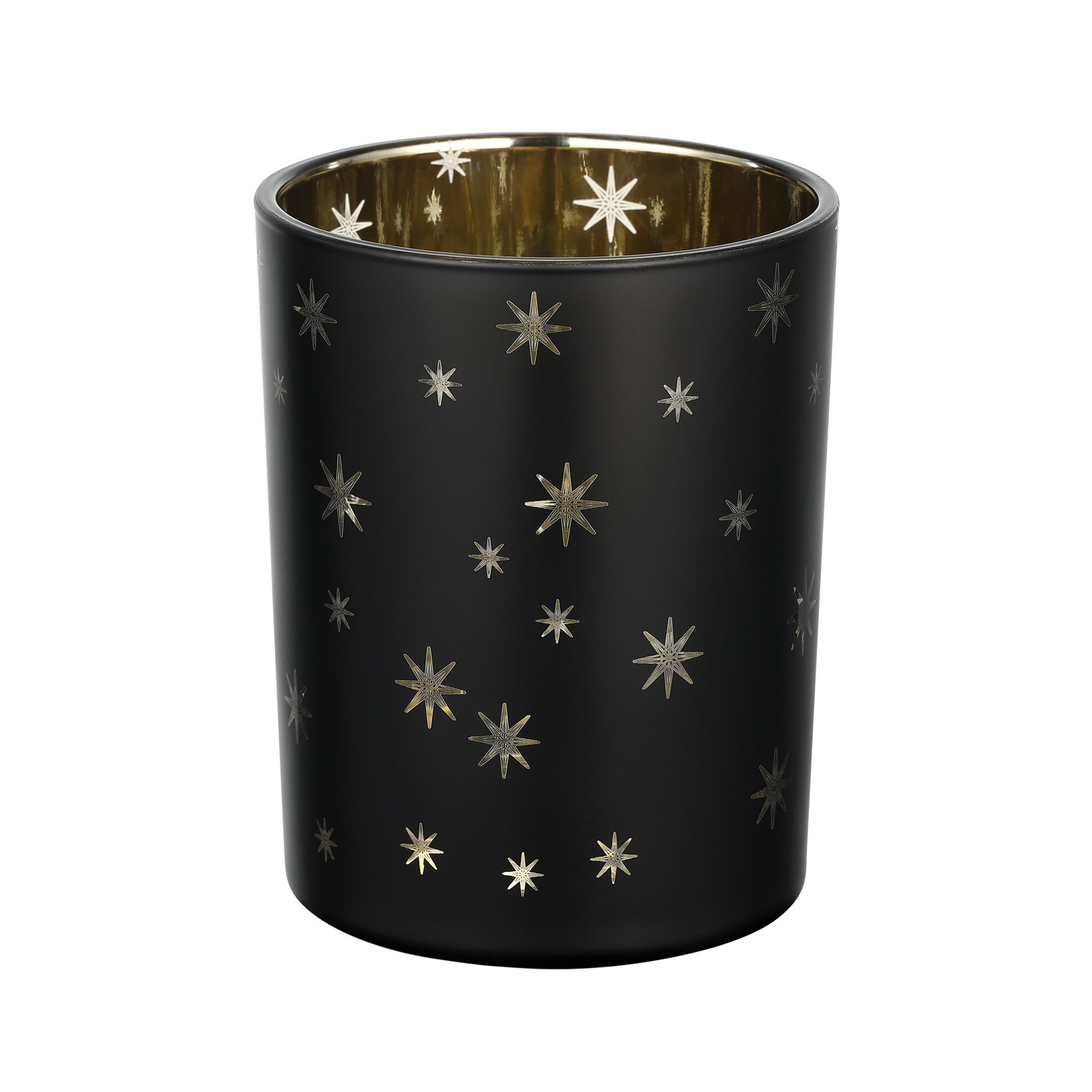 TEELICHTHALTER SW/GOLD Ø100 H-125 LUKUT - TEELICHTHALTER SW/GOLD Ø100 H-125 LUKUT