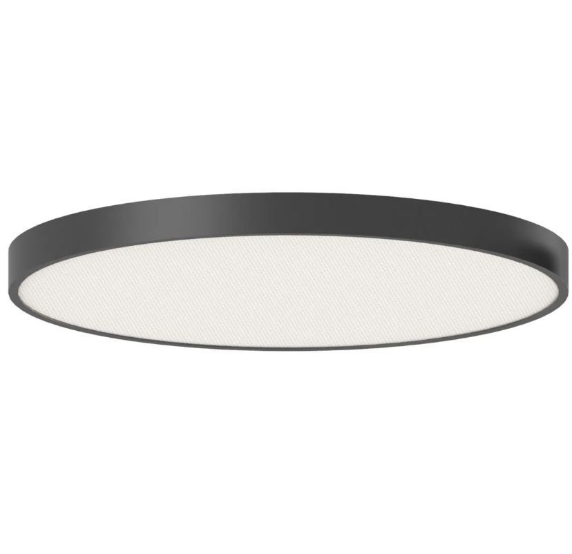 LED Anbauleuchte GAME 600 Up/Down - 54/20W, 4800/1700lm, 3000K , IP40, CRI 90, 90°/110°, schwarz, DALI dimmbar, D=600mm, H=78mm