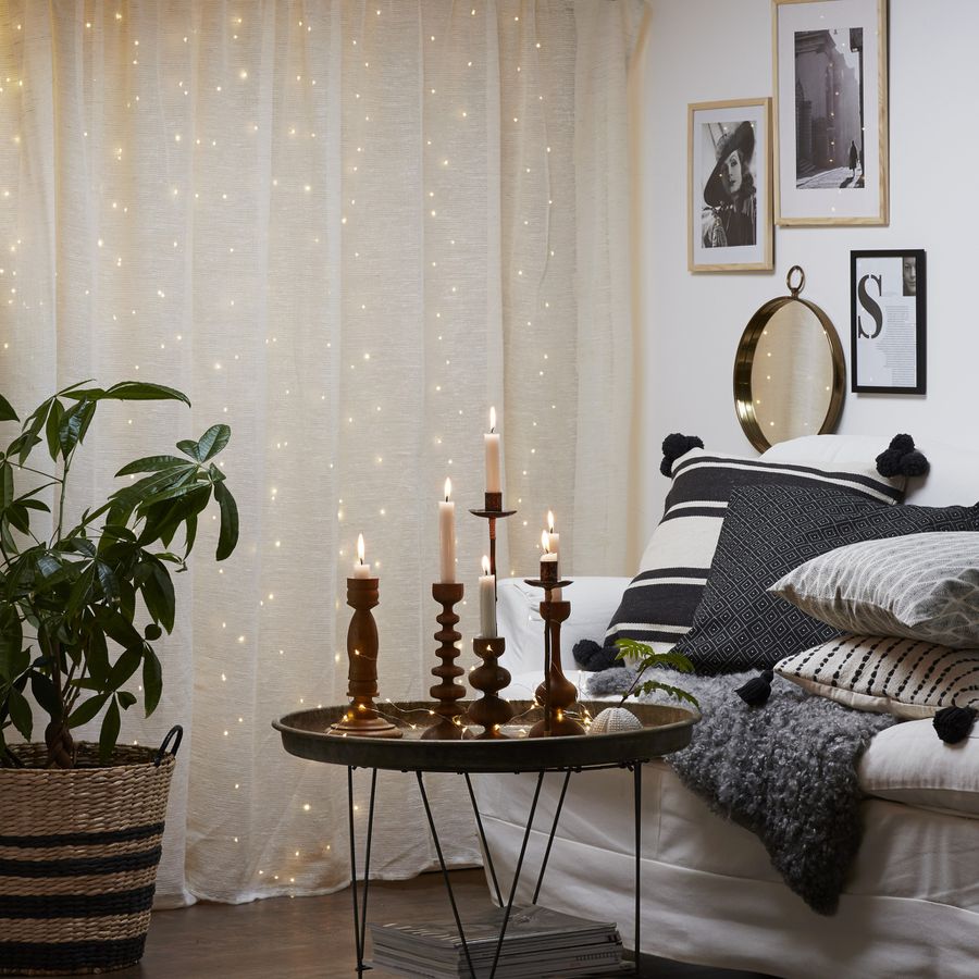 Dew Drop Lichtervorhang - IP20, Warmweiss, 200 LED
