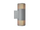 Wandleuchte ALUDRA Double - 2xE27 (exklusiv), max.15W, IP54, aluminium