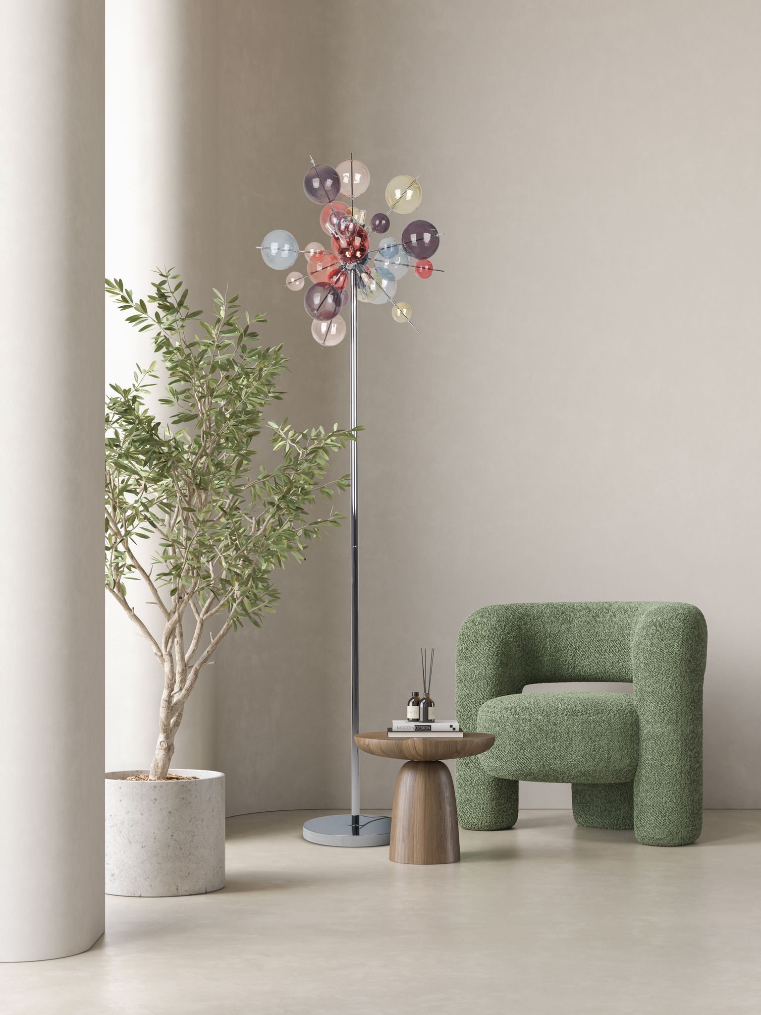 Stehleuchte EXPLOSION pastellfarben - G9, IP20, 230V