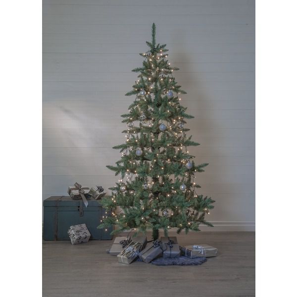 Künstlicher Weihnachtsbaum Royal Blue - grün, keine Lämpchen, 225cm Höhe