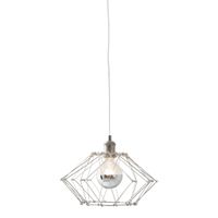 Metall-Pendelleuchte Fyn d:40cm silberfarben - E27, 40W, IP20