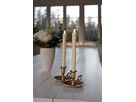 Candela di cena a LED 2-Set Press - Indoor, Champagne, 25cm Höhe, keine Timerfunktion