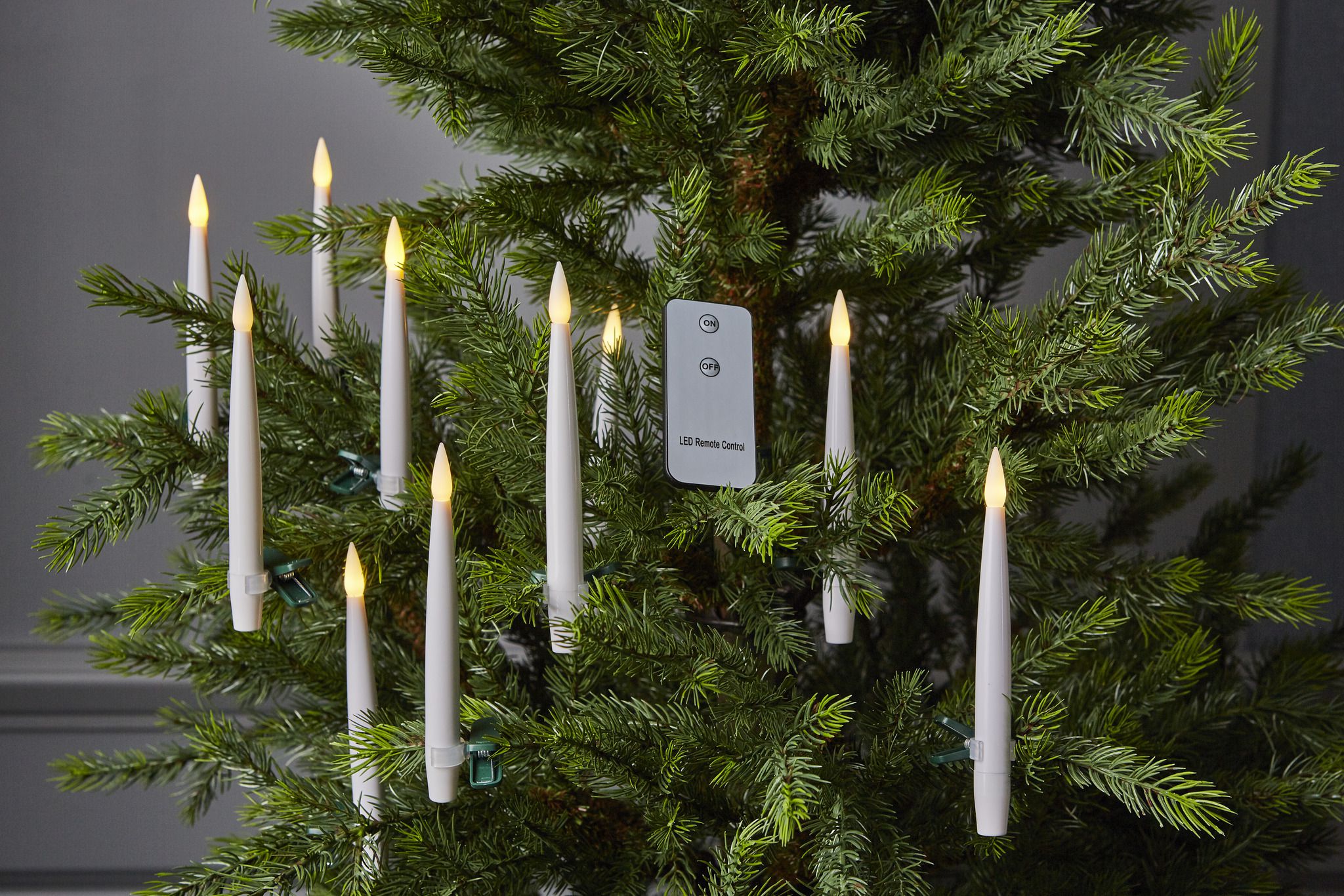 Candela da cimitero a LED Serene - Indoor, Weiss, 15.5cm Höhe, keine Timerfunktion