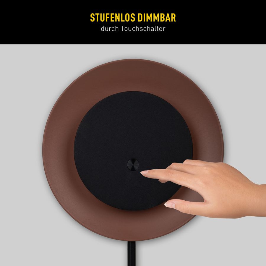 Solar- Tischleuchte Hängeleuchte SOLAN mocha mousse H: 41,5 cm - 3000K, 120lm, 1W, IP54