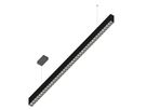 LED DALI-Pendelleuchte GLOS Up&Down (3000K) - 50W, 6250lm, 3000K, IP20, CRI83, 120°/45°,schwarz-matt, DALI dim., L=1171mm, B=38mm, H=66mm,PL1500mm